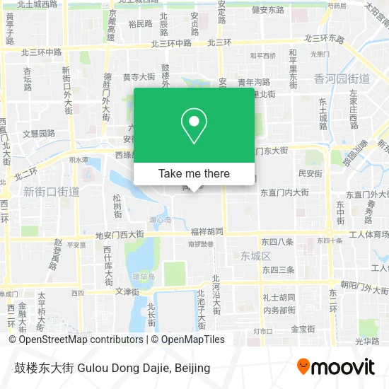 鼓楼东大街 Gulou Dong Dajie map