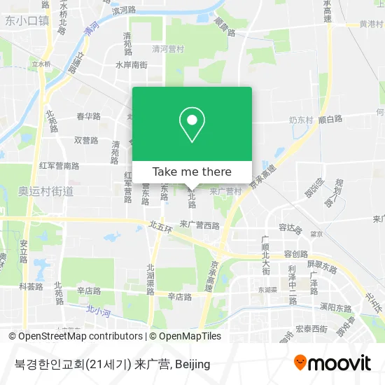 북경한인교회(21세기) 来广营 map