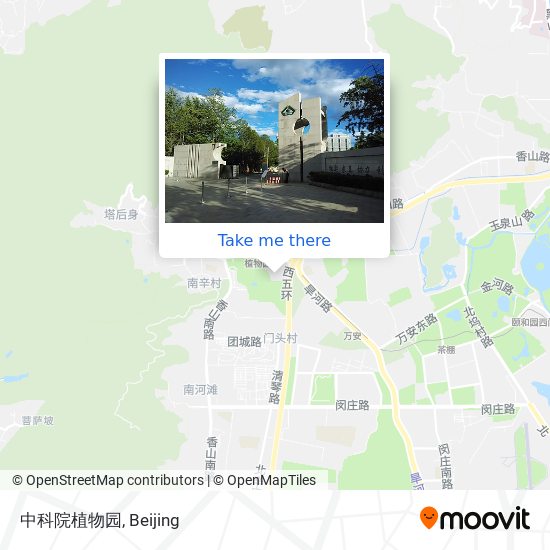 中科院植物园 map