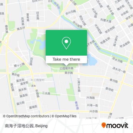 南海子湿地公园 map