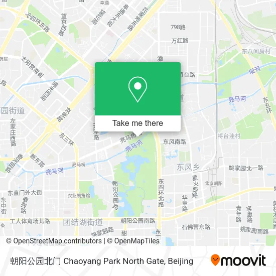 朝阳公园北门 Chaoyang Park North Gate map