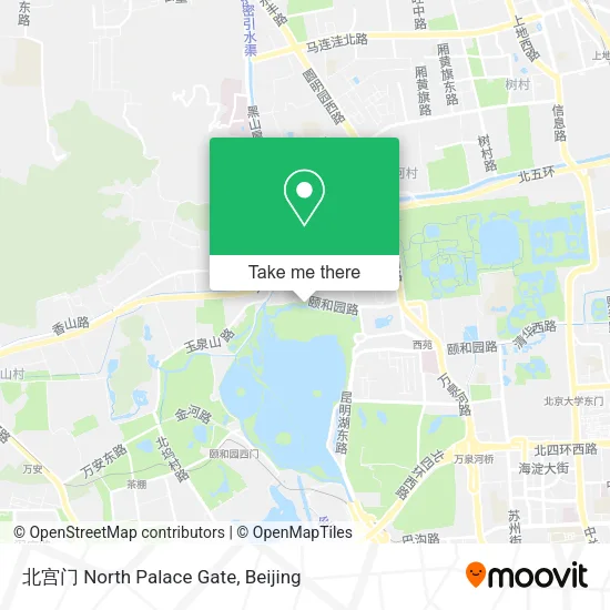 北宫门 North Palace Gate map