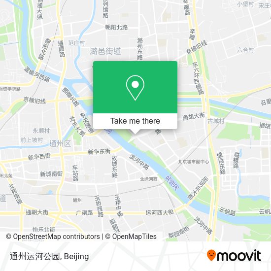 通州运河公园 map
