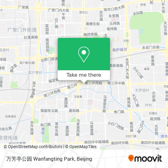 万芳亭公园 Wanfangting Park map