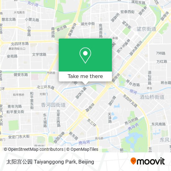 太阳宫公园 Taiyanggong Park map