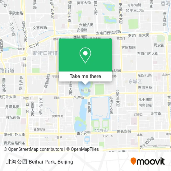 北海公园 Beihai Park map