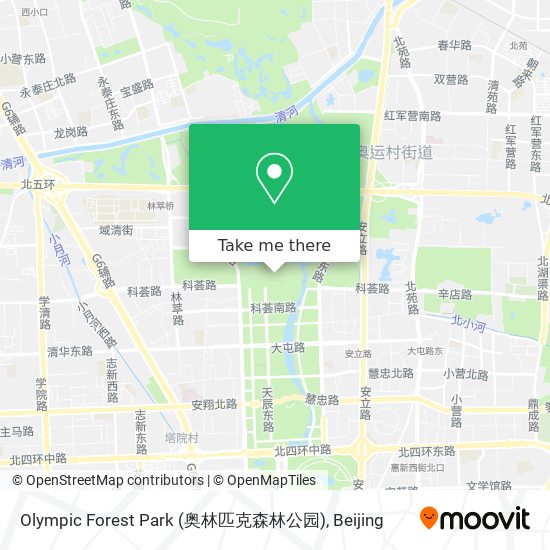Olympic Forest Park (奥林匹克森林公园) map