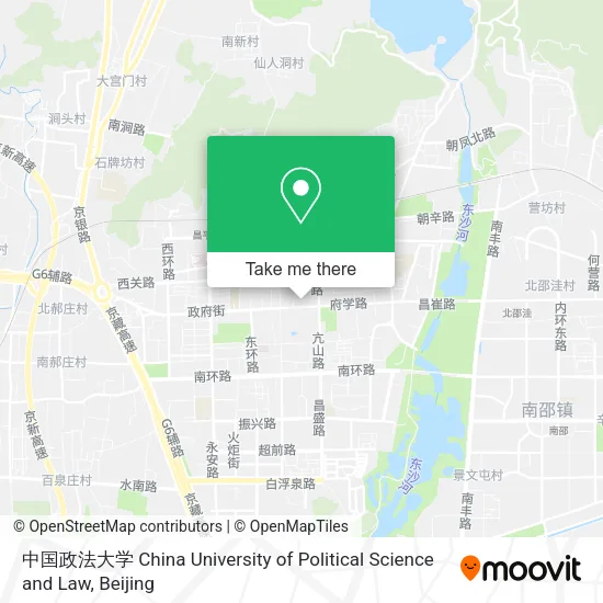 中国政法大学 China University of Political Science and Law map