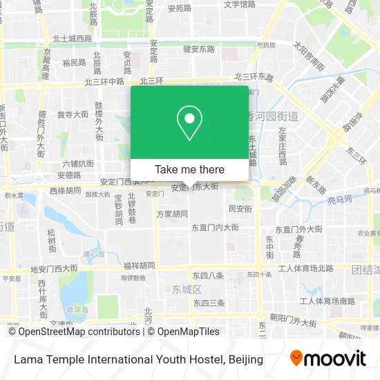 Lama Temple International Youth Hostel map
