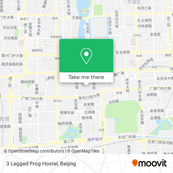 3 Legged Frog Hostel map
