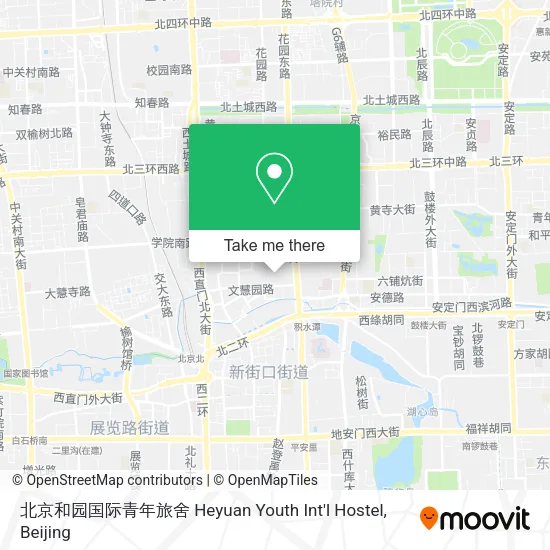 北京和园国际青年旅舍 Heyuan Youth Int'l Hostel map