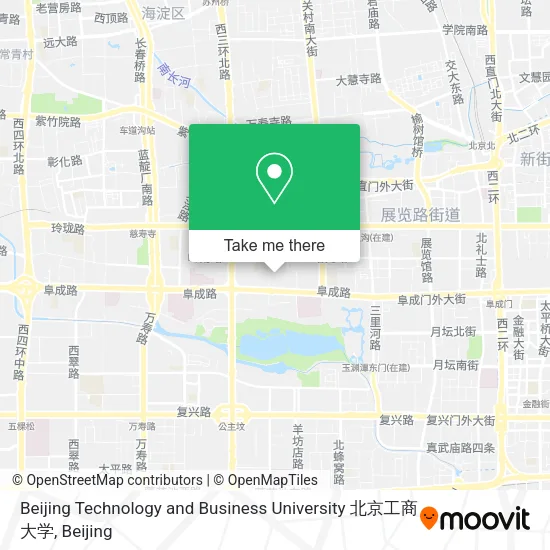 Beijing Technology and Business University 北京工商大学 map
