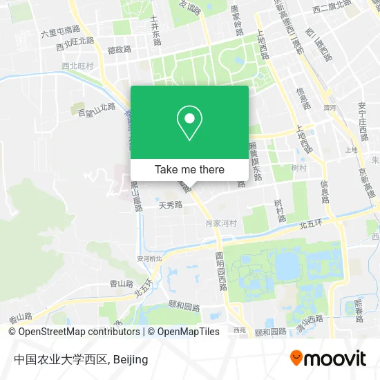 中国农业大学西区 map