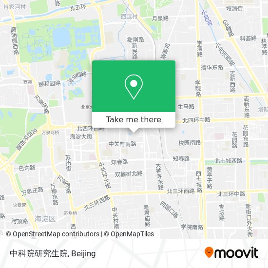 中科院研究生院 map