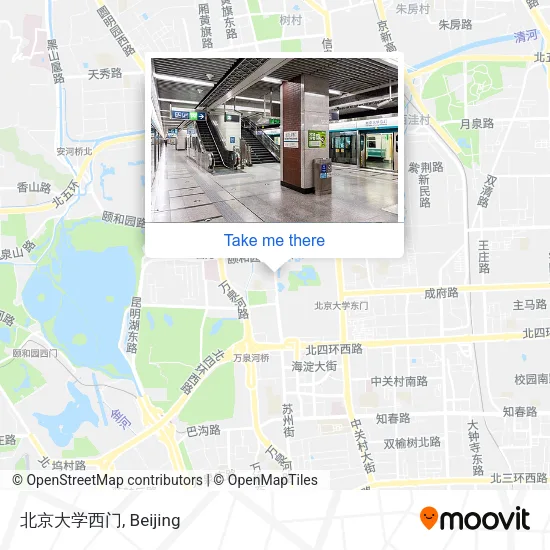 北京大学西门 map