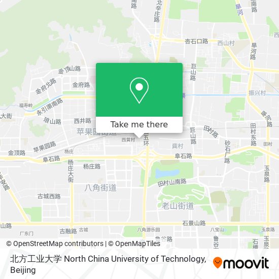 北方工业大学 North China University of Technology map