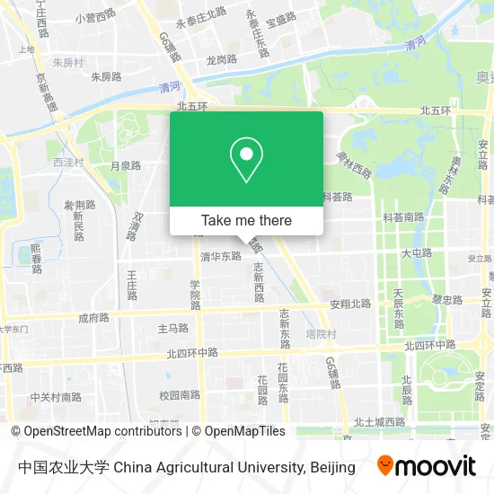 中国农业大学 China Agricultural University map