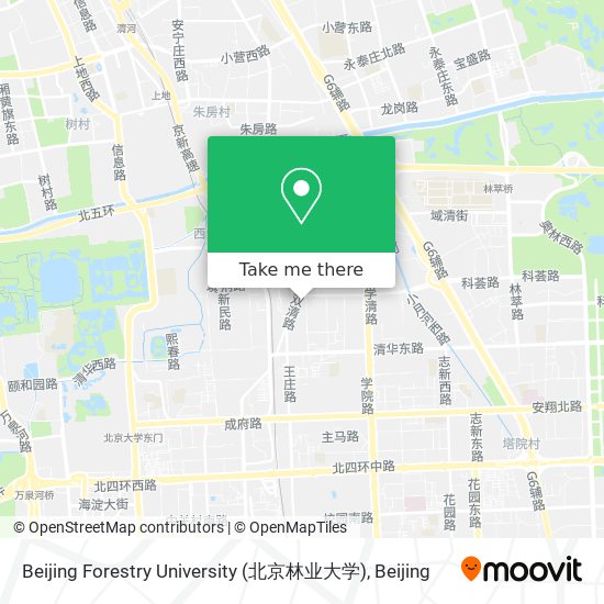 Beijing Forestry University (北京林业大学) map