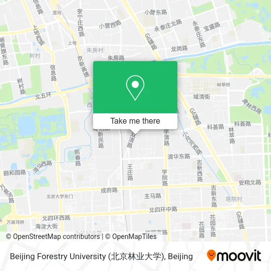 Beijing Forestry University (北京林业大学) map