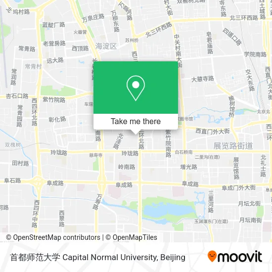 首都师范大学 Capital Normal University map