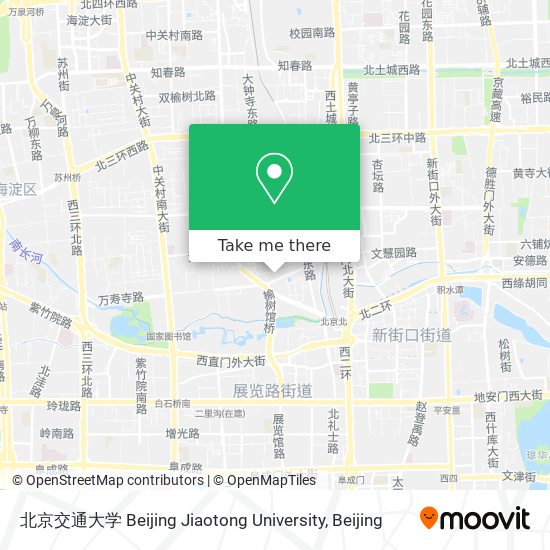 北京交通大学 Beijing Jiaotong University map