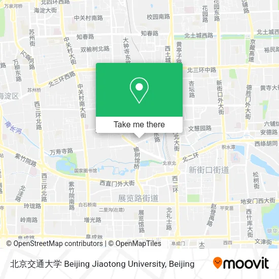 北京交通大学 Beijing Jiaotong University map