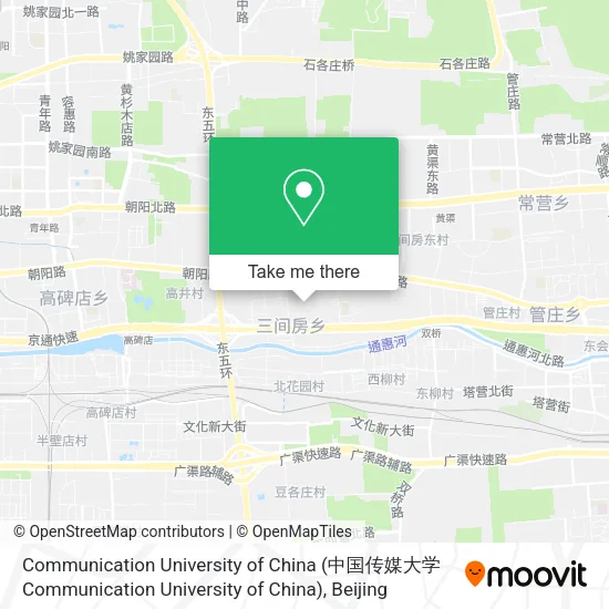 Communication University of China map