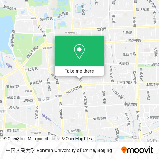 中国人民大学 Renmin University of China map