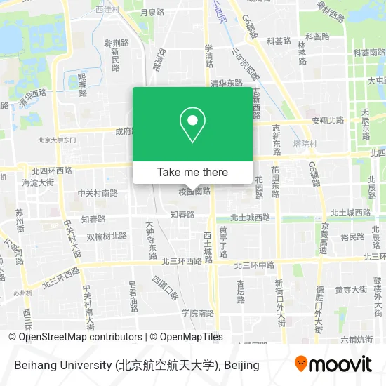 Beihang University (北京航空航天大学) map
