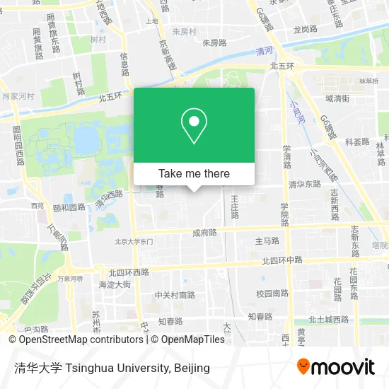 清华大学 Tsinghua University map
