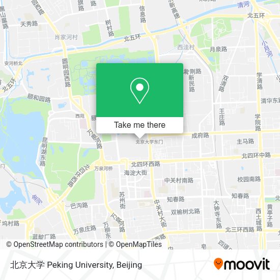 北京大学 Peking University map