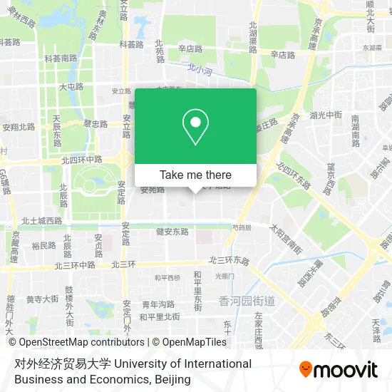 对外经济贸易大学 University of International Business and Economics map