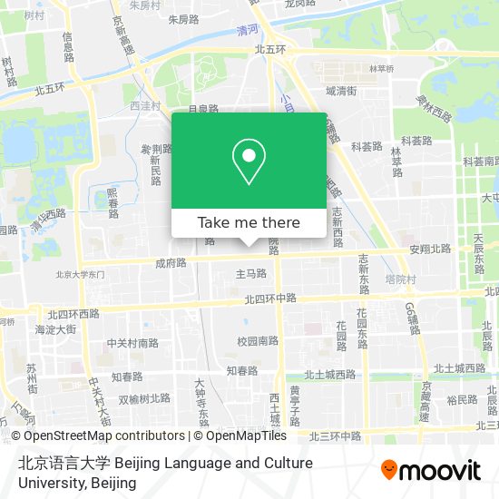 北京语言大学 Beijing Language and Culture University map