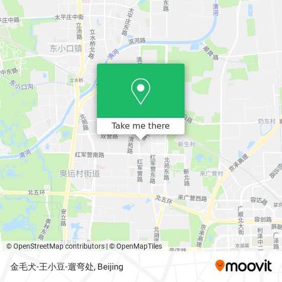 金毛犬-王小豆-遛弯处 map