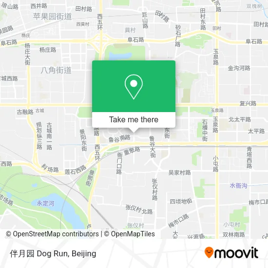 伴月园 Dog Run map