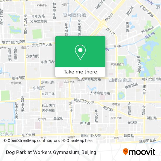 Dog Park at Workers Gymnasium map
