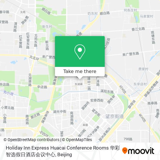 Holiday Inn Express Huacai Conference Rooms 华彩智选假日酒店会议中心 map