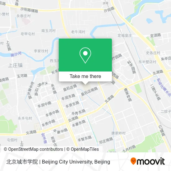北京城市学院 | Beijing City University map