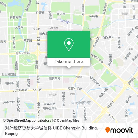 对外经济贸易大学诚信楼 UIBE Chengxin Building map
