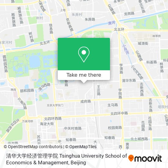 清华大学经济管理学院 Tsinghua University School of Economics & Management map