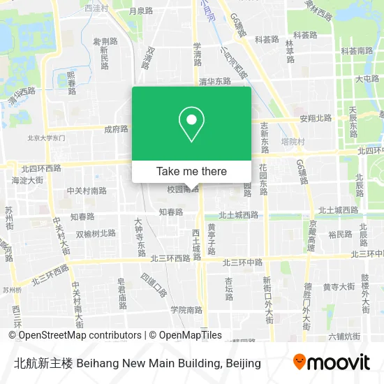 北航新主楼 Beihang New Main Building map