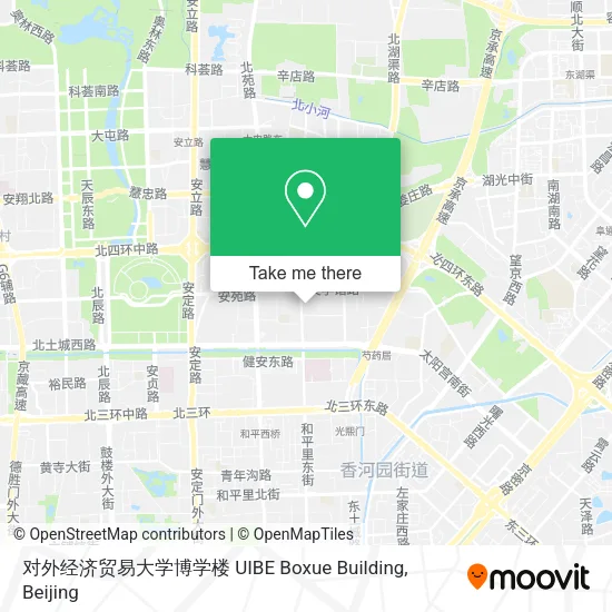 对外经济贸易大学博学楼 UIBE Boxue Building map