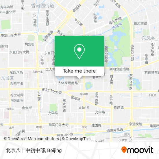 北京八十中初中部 map