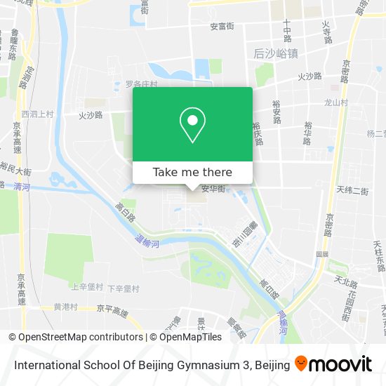 International School Of Beijing Gymnasium 3 map