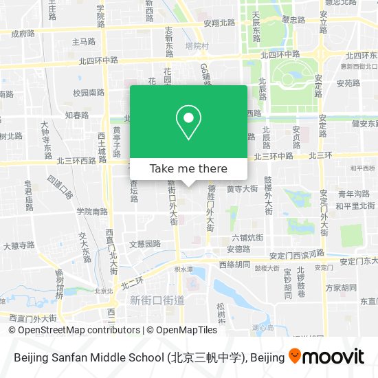 Beijing Sanfan Middle School (北京三帆中学) map