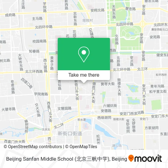 Beijing Sanfan Middle School (北京三帆中学) map