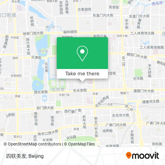 四联美发 map