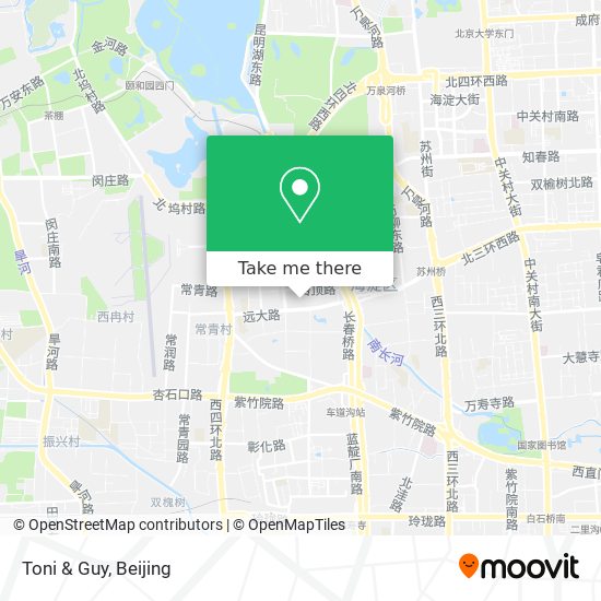 Toni & Guy map