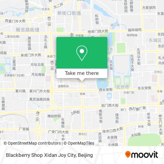 Blackberry Shop Xidan Joy City map