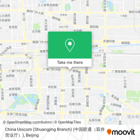 China Unicom (Shuangjing Branch) (中国联通（双井营业厅）) map